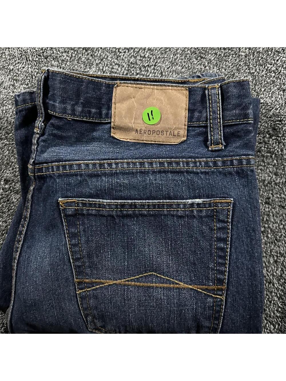 Y2K Aeropostale Driggs Slim Bootcut Blue Jeans - Fits 33x30.5! - Picture 7 of 7